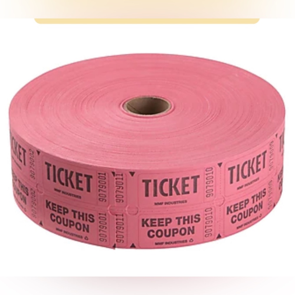 Staples Double Ticket Roll, 2000/Roll NEW